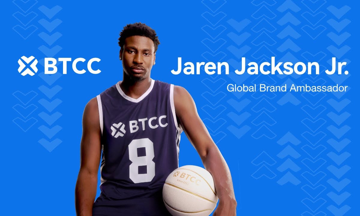 BTCC 交易所宣布与 NBA 的贾伦·杰克逊 (Jaren Jackson Jr.) 达成首个体育赞助协议
