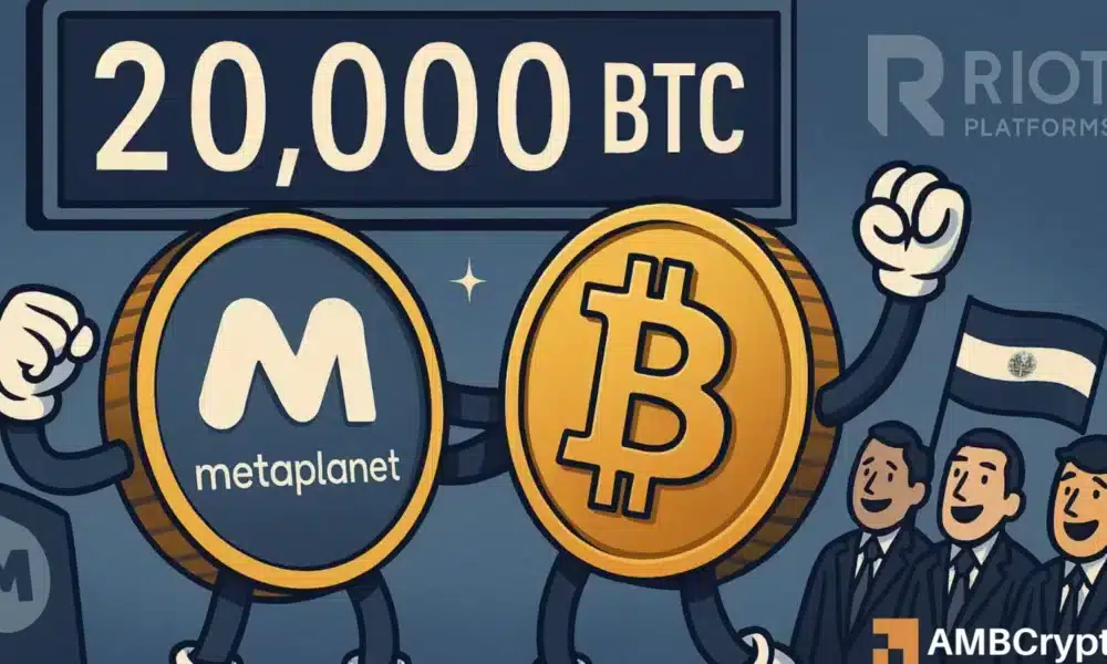 Metaplanet 的 20,000 BTC 持有量与下跌的股票：市场情绪走向何方？